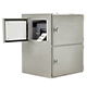 Industriprinter til kølerum beskyttelse hjørnevisning med installeret Zebra ZT411 industriprinter